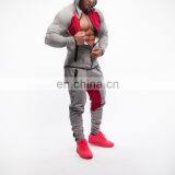 Mens Zipper Muscle Fitness Full Top Design Tracksuit thumbnail-1