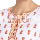 Custom Made Sublimated Long Sleeve Upf 50 Women Spandex Lycra Rash Guard thumbnail-2