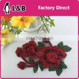 New Design 3D Red Flower Applique XY-6