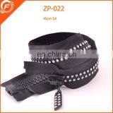 nylon rhinestone zipper