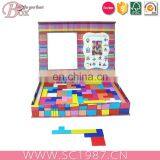 Square Cardboard Kids Puzzle Toy Box With PVC Window thumbnail-2