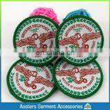 Die-cut Shape Beatiful White Background School Woven Badge Customized Cheap Woven Badge for Kids Personal Woven Badge for Cloth thumbnail-2