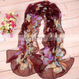 Wholesale Hot Sale Lady Fashion Printed Chiffon Scarf thumbnail-2