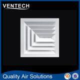Ventech China Factory Return Air Volume Control Square Ceiling 4 Way Air Diffuser thumbnail-4