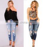DiZNEW 2019 USA OEM Brand Customized High Waist Jeans Levanta Cola thumbnail-3