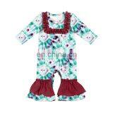 Ruffle Bodysuit Girls Clothing Boutique Tie Dye Romper thumbnail-6
