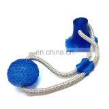 Amazon Hot Selling Teeth Clean Molar Bite Suction Cup Dog Chew Toy Ball