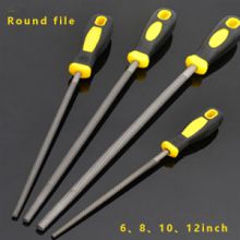 Round file All-in-one genuine fitter's file Woodworking steel file cutter Middle tooth metal grinding hardware tool
