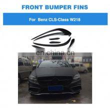 6pcs/set CLS Style W218 Carbon Fiber Car Bumper Canards for Mercedes Benz W218 CLS400 CLS550 thumbnail-2