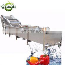 500kg/h Industrial Automatic Fruit Washer Dryer Vegetable Washing Machine Basil Bubble Washing Machine thumbnail-1