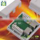 ABS FTP 2 Port CAT5E Surface Mount Box