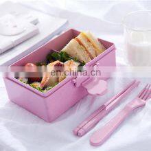 Customizable Cartoon Themed Eco Friendly Wheat Straw Children Cute Tiffin Lunch Box thumbnail-2