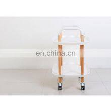 Kitchen Trolley With Wheels Kitchen Storage Rack Trolley Nordic 2 Tier thumbnail-4