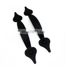 Black Hardware Carriage Accents Faux Hinges and Handle Magnetic Garage Door Hinges Handle thumbnail-5