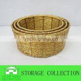 Set of 3 Handwoven Round Cheap Decorative Baskets thumbnail-1