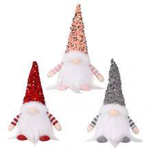 2025 LED Light Christmas Gnome Ornaments - Faceless Doll With Sequins for Home Xmas Party Decor Wholesale Bulk Supplies thumbnail-3
