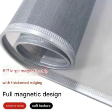 Rustproof Titanium Steel Mesh Magnetic Door Curtain With Reinforced PVC Frame thumbnail-3