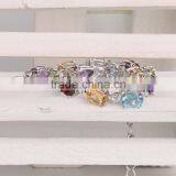 2015 China Supplier Fashion Jewelry New Product Wholesale White Plated Natural Color Stone Bracelets for Women thumbnail-4