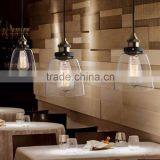 Vintage Industrial Lamp ROHS CE Wooden Glass Pendant Lights thumbnail-6