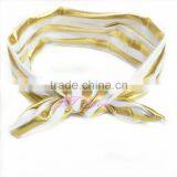 19.5cm Knoted Meatllic Headwrap - Ear Headwrap-polyester Ear Headwrap- Shinny Ear Headwrap