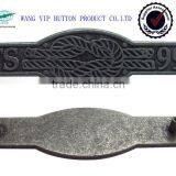 Hot Sale Antique Silver Metal Plate Two Parts for Garment Accessories