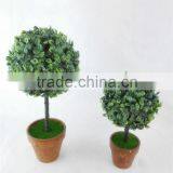 Table Decoration Artificial Topiary Boxwood Plant Bonsai