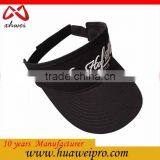 Alibaba China Latest Visor Hat 3D Embroidered OEM Promotion Cheap Summer Sports Sun Visor Cap