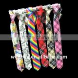 Tartan/Plaid printing skinny tie