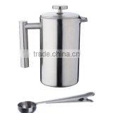 Hot-Sale Double Wall Stainless Steel French Coffee Press thumbnail-2