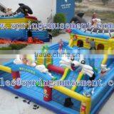 Inflatable Blue Cat Fun Park Games SP-FC023