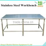 Single tier commercial stainless steel worktable work bench for kitchen equipment