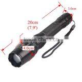 Ultra Bright 1600LM Lumen Adjustable LED Aluminum Alloy Flashlight Torch Charger 2 x 18650 Battery Flashlight thumbnail-3