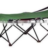 Portable folding foldable army cot, military camping bed with 600D carrying bag