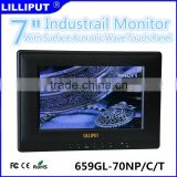 7" industrial touchscreen monitor with hdmi vga input