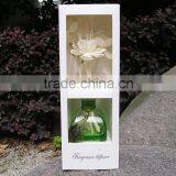 Silk Ribbon Hot Sale 50ml Luxury Lavender Scent Reed Diffuser for Home Decoration thumbnail-3