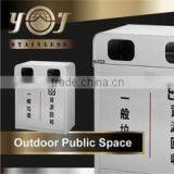 120L School Stainless Steel Silver Rubbish Waste Recycling Bin thumbnail-3