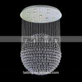 Staircase Crystal Drop LED Pendant Ball Chandelier Light for High Ceiling thumbnail-1