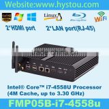 Smart i7 mini computer Intel Core i7-4558U cheap Barebone slim design desktop pc i7 with Intel 5100 support HD 4K resolution