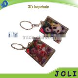 promotional gifts rectangle 3D lenticular key chains