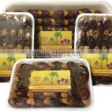 Nuts stuffed Al-Mehran Pakistani Dates packed in polystyrene