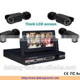 4ch 960H Dvr Kit Security DVR Kit With 7inch LCD Screen, Cmos 800tvl Security Camera Kit, ,iPhone&Anroid Phone View
