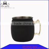 18oz new color black rubber custom moscow mule mug