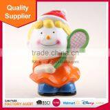 Hot Selling Tennis Racket Shape Lovely Ceramic Saving Bank thumbnail-1