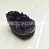 Amethyst Crystal Chinese Style Animals Carving Cluster Ornaments For Sale