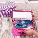Custom Living Room High Quality Home Foldable Travel Fabric Storage Shoe Bag Golf Shoe Bag With Tote Handle