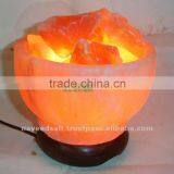 High Quality Natural Crystal Himalayan Rock Salt Lamp Bowl