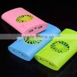 2016 Best Summer Gift Portable 5v Plastic Rechargeable Battery Usb Cooling Fan Power Bank With Strong Wind thumbnail-2