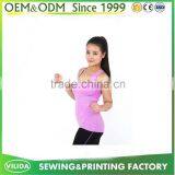 Bulk Fitness Bodybuilding Tank Top Bamboo Fiber Cotton Plain Custom Women Grey Tank Top OEM thumbnail-3