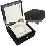 Elegant Wooden Watch Box With Silver Lock thumbnail-1