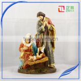factory resin religion holy family with baby Jesus polyresin nativity figurines